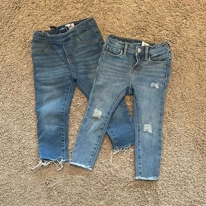 Toddler adjustable waist jeggings
